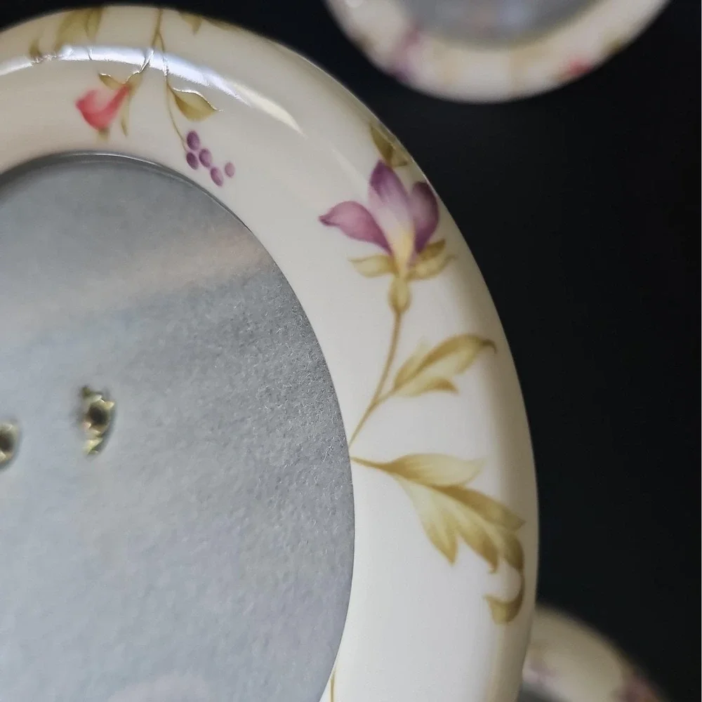 Trio Of Vintage Mikasa Bone China Floral 4.25